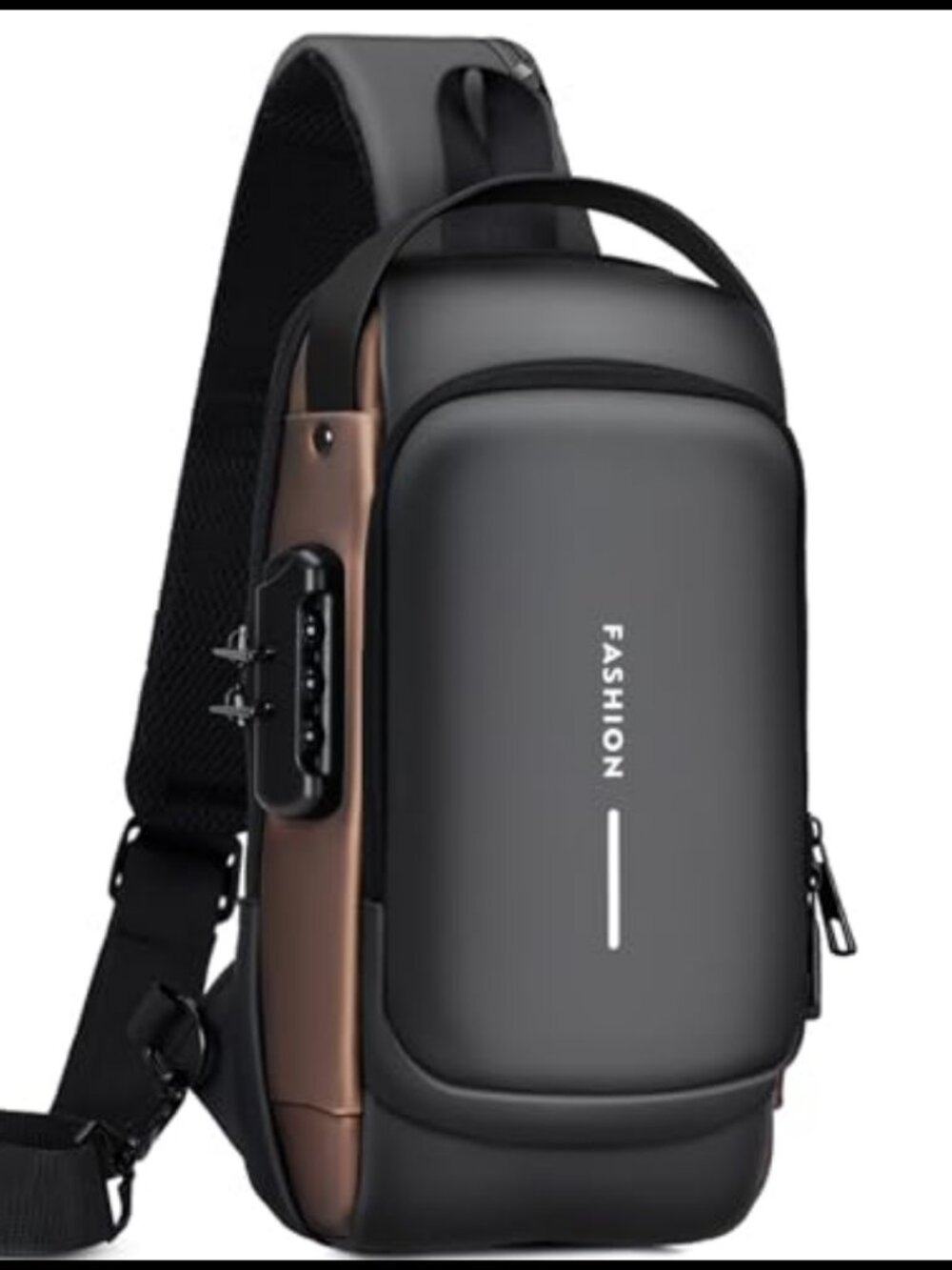 Anti-Theft Sling Bag Crossbody Shoulder Chest Bag PU Leather